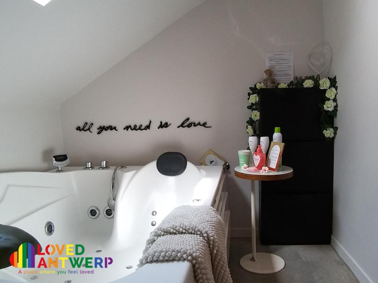 Appartamento Wellness Loft With Sauna, Jacuzzi, Roof Terrace & Amazing View Anversa Esterno foto